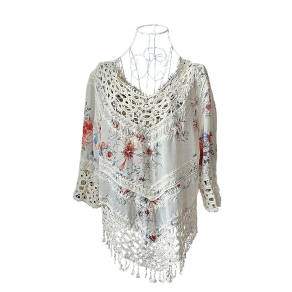 Lapis sheer floral top - Picture 1 of 11